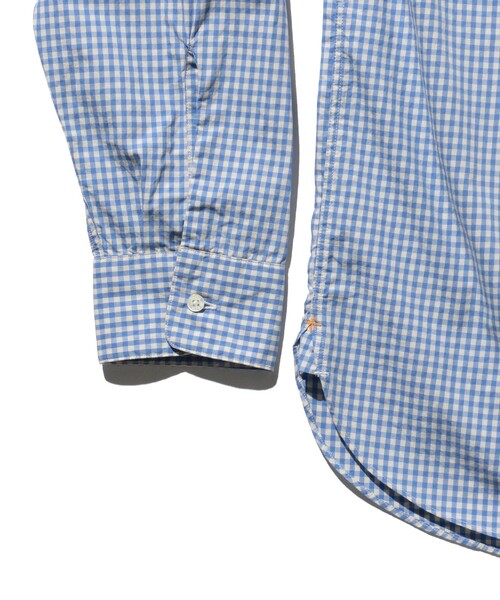 BEAMS PLUS（ビームスプラス）の「BEAMS PLUS / スヴィンコットン ブロード ギンガムチェック ボタンダウンシャツ クラシックフィット（シャツ/ブラウス・メンズ・サックスブルー/ブラック・S/L/XL/M）」の21枚目の写真
