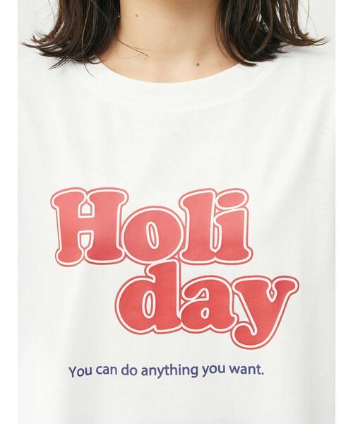 Green Parks(グリーンパークス)の「・novem9 Holiday pt Tシャツチュニック(Tシャツ/カットソー・レディース・ブラック/オフホワイト/サックスブルー/イエロー・FREE)」の13枚目の写真