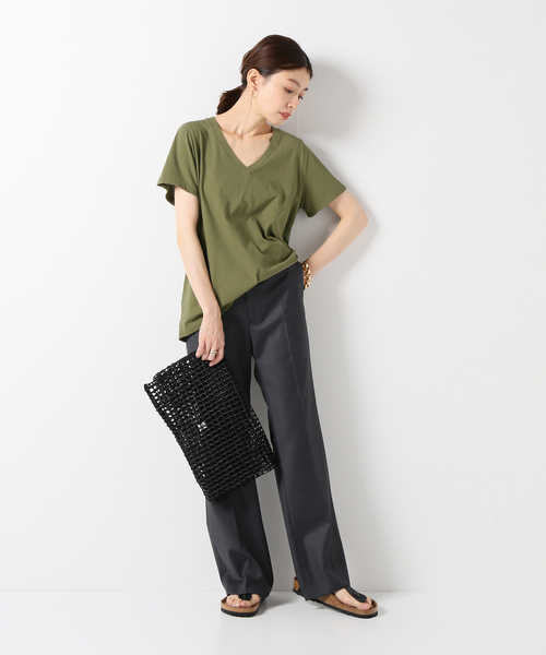 plage(プラージュ)の「Botanical Dye Tシャツ(Tシャツ/カットソー・レディース・ホワイト/ブラウン/カーキ・FREE)」の11枚目の写真