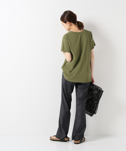 plage(プラージュ)の「Botanical Dye Tシャツ(Tシャツ/カットソー・レディース・ホワイト/ブラウン/カーキ・FREE)」の6枚目の写真