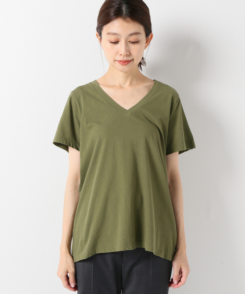plage(プラージュ)の「Botanical Dye Tシャツ(Tシャツ/カットソー・レディース・ホワイト/ブラウン/カーキ・FREE)」の4枚目の写真