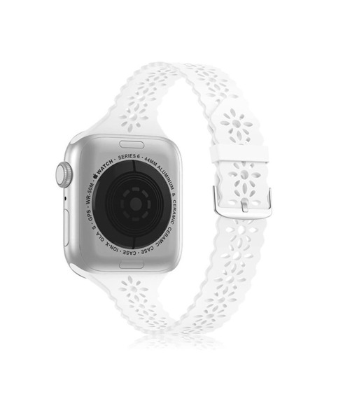 SiNCERE(シンシア)の「Apple Watch Band / アップルウォッチ バンド フラワーシリコン 38-41mm(デジタル腕時計・レディース・ライトブルー/ブラック/ベージュ/ホワイト/ライトグリーン・40mm)」の11枚目の写真
