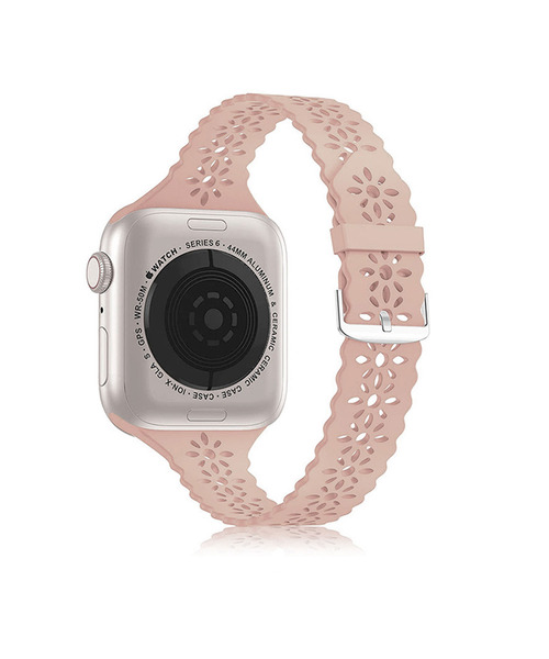 SiNCERE(シンシア)の「Apple Watch Band / アップルウォッチ バンド フラワーシリコン 38-41mm(デジタル腕時計・レディース・ライトブルー/ブラック/ベージュ/ホワイト/ライトグリーン・40mm)」の12枚目の写真