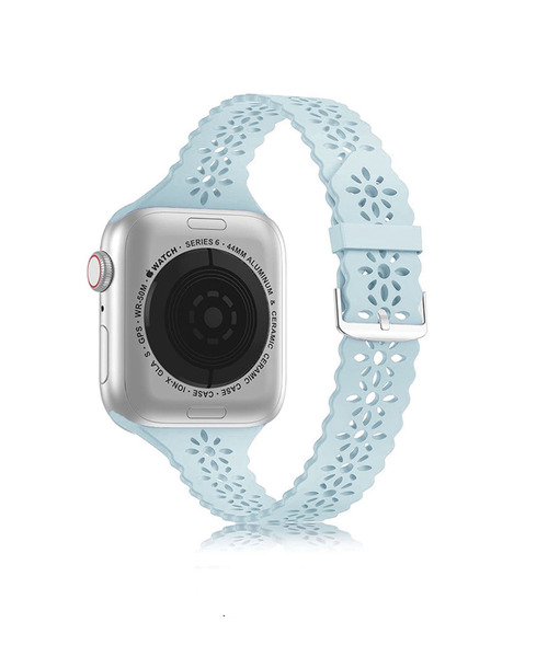 SiNCERE(シンシア)の「Apple Watch Band / アップルウォッチ バンド フラワーシリコン 38-41mm(デジタル腕時計・レディース・ライトブルー/ブラック/ベージュ/ホワイト/ライトグリーン・40mm)」の13枚目の写真