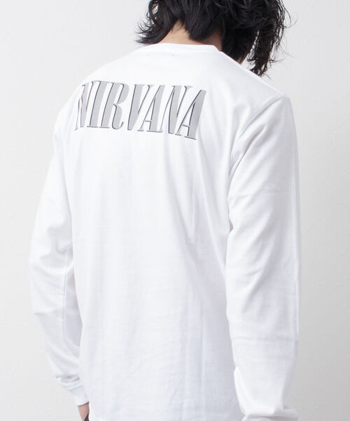 GOOD ROCK SPEED（グッドロックスピード）の「【WEB限定】【Good Rock Speed】NIRVANA 「PHOTO」別注フォトプリント ロンT（Tシャツ/カットソー・メンズ・ホワイト・S/M/L）」の12枚目の写真