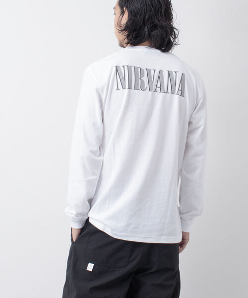 GOOD ROCK SPEED（グッドロックスピード）の「【WEB限定】【Good Rock Speed】NIRVANA 「PHOTO」別注フォトプリント ロンT（Tシャツ/カットソー・メンズ・ホワイト・S/M/L）」の8枚目の写真