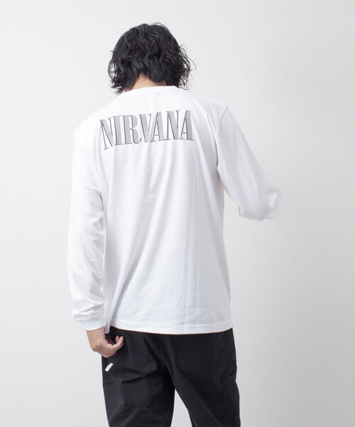 GOOD ROCK SPEED（グッドロックスピード）の「【WEB限定】【Good Rock Speed】NIRVANA 「PHOTO」別注フォトプリント ロンT（Tシャツ/カットソー・メンズ・ホワイト・S/M/L）」の3枚目の写真