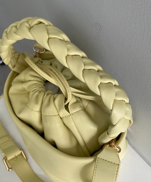 CAPRICIEUX LE'MAGE（カプリシューレマージュ）の「パフィ2SETバッグ（ハンドバッグ・レディース・ブラック/ピンク/イエロー・FREE）」の13枚目の写真