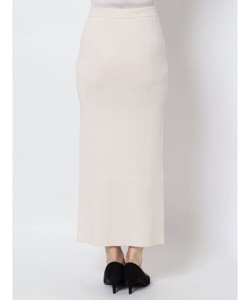 GYDA（ジェイダ）の「【セットアップ着用可】DEEPスリット ニットロングスカートライクショートパンツ（スカート・レディース・アイボリー/ブラック/ベージュ・FREE）」の22枚目の写真