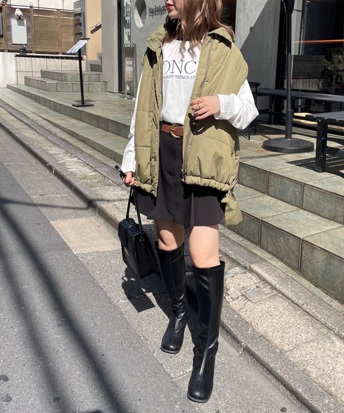 OLIVE des OLIVE（オリーブデオリーブ）の「ロゴ刺繍ロンティー（Tシャツ/カットソー・レディース・ホワイト/ブラウン/オフホワイト・FREE）」の15枚目の写真
