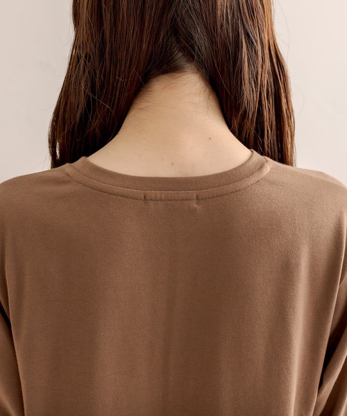 OLIVE des OLIVE（オリーブデオリーブ）の「ロゴ刺繍ロンティー（Tシャツ/カットソー・レディース・ホワイト/ブラウン/オフホワイト・FREE）」の20枚目の写真