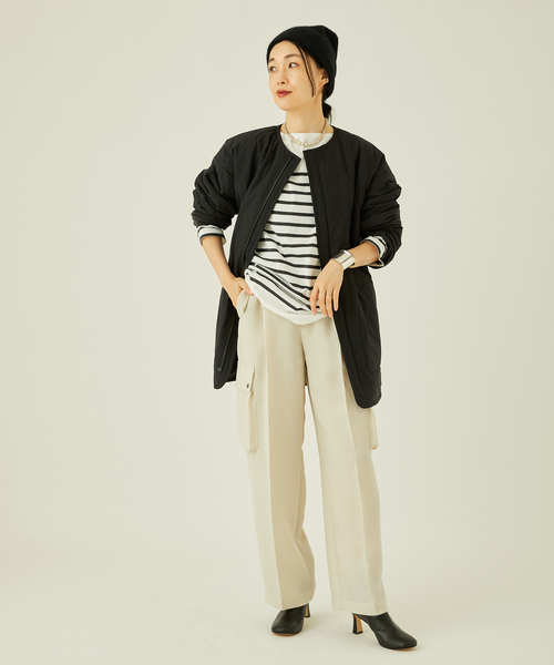 Traditional Weatherwear（トラディショナルウェザーウェア）の「《別注》【TRADITIONAL WEATHERWEAR】TONBRIDGE：コート（その他アウター・レディース・ブラック・34）」の2枚目の写真