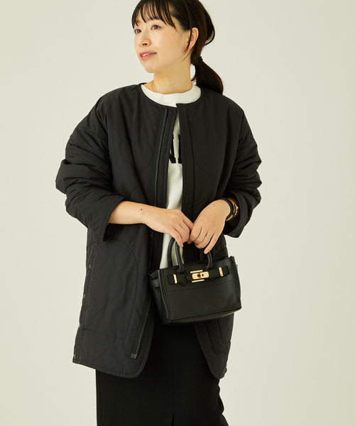 Traditional Weatherwear（トラディショナルウェザーウェア）の「《別注》【TRADITIONAL WEATHERWEAR】TONBRIDGE：コート（その他アウター・レディース・ブラック・34）」の12枚目の写真