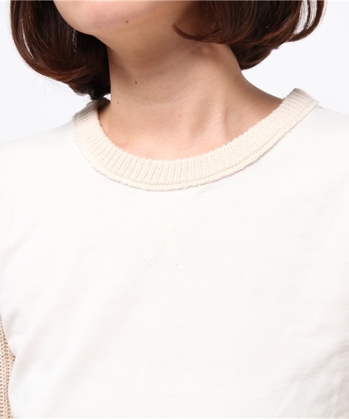 earth music&ecology(アースミュージックアンドエコロジー)の「スウェットドッキングニットプルオーバー(スウェット・レディース・アイボリー/ダークグレー/杢グレー/ネイビー・MEDIUM/SMALL)」の10枚目の写真