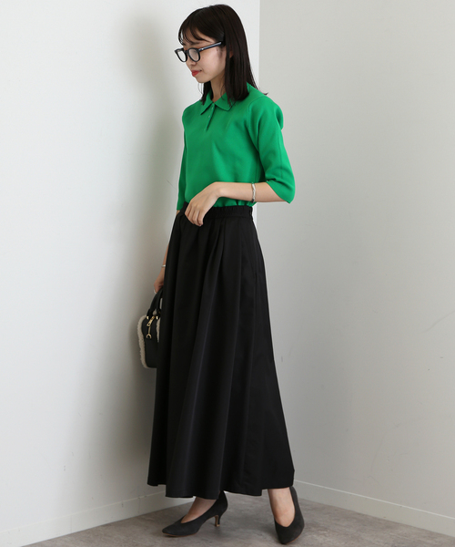 SLOBE IENA（スローブイエナ）の「ニットポロシャツ（ニット/セーター