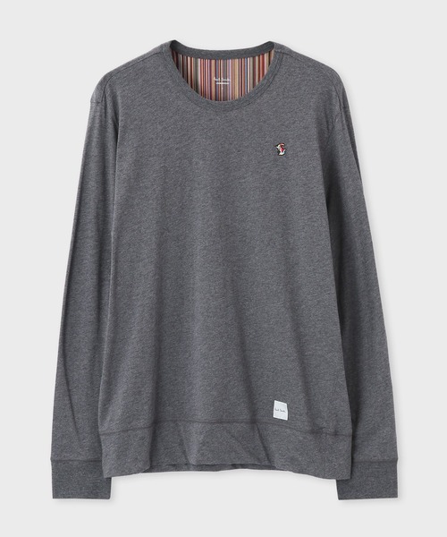 Paul Smith(ポールスミス)の「【ラウンジウェア】クリスタルラビット ロングスリーブTシャツ / 843388 7040(Tシャツ/カットソー)」|チャコールグレー