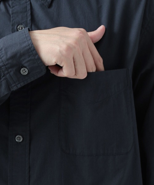 BAYFLOW（ベイフロー）の「B-STANDARD SHIRT（シャツ/ブラウス・メンズ・ホワイト/スカイブルー/ベージュ/ネイビー・SMALL/MEDIUM/LARGE）」の14枚目の写真