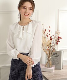 couture brooch | ラッフル衿ブラウス(シャツ/ブラウス)