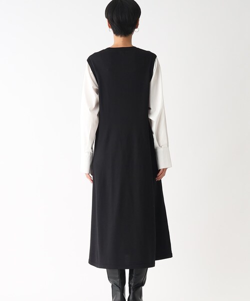 OPAQUE.CLIP（オペークドットクリップ）の「◆【C】スリーブドッキング ニットワンピース（ワンピース・レディース・ブラック系4/ワイン系1/チャコールグレー・38/40/36）」の16枚目の写真