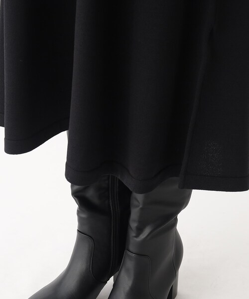 OPAQUE.CLIP（オペークドットクリップ）の「◆【C】スリーブドッキング ニットワンピース（ワンピース・レディース・ブラック系4/ワイン系1/チャコールグレー・38/40/36）」の20枚目の写真