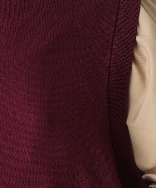 OPAQUE.CLIP（オペークドットクリップ）の「◆【C】スリーブドッキング ニットワンピース（ワンピース・レディース・ブラック系4/ワイン系1/チャコールグレー・38/40/36）」の22枚目の写真