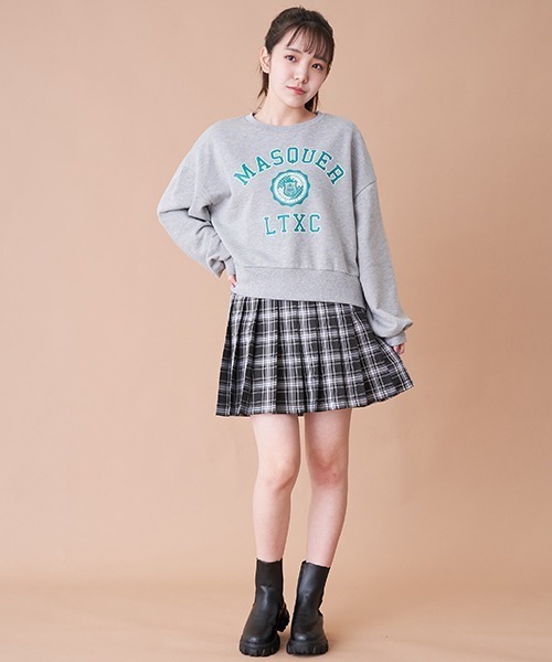 LOVETOXIC（ラブトキシック）の「カレッジロゴプルオーバー（スウェット・キッズ・オフホワイト/トップグレー/グリーン/ネイビー・M/S/L/SS）」の8枚目の写真