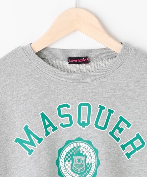 LOVETOXIC（ラブトキシック）の「カレッジロゴプルオーバー（スウェット・キッズ・オフホワイト/トップグレー/グリーン/ネイビー・M/S/L/SS）」の11枚目の写真