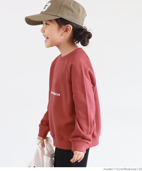 coca(coca)(コカ)の「キッズ 親子お揃い裏毛ラグランロゴスウェット(スウェット・キッズ・グレー/ブラック/カーキ/レッド・100/110/120/130)」の19枚目の写真