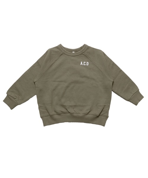 coca(coca)(コカ)の「キッズ 親子お揃い裏毛ラグランロゴスウェット(スウェット・キッズ・グレー/ブラック/カーキ/レッド・100/110/120/130)」の22枚目の写真