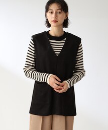THE SHOP TK （ザ ショップ ティーケー ）の「◆【洗える】スウェードタッチベスト（ベスト）」