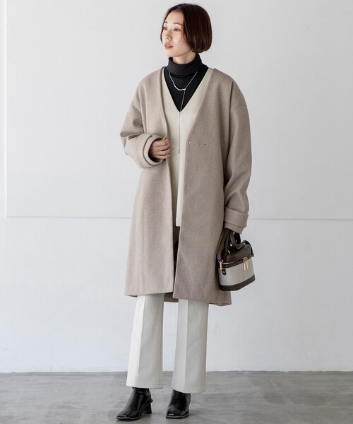 THE SHOP TK (ザ ショップ ティーケー )の「◆【洗える】スウェードタッチベスト(ベスト・レディース・オレンジ/ブラック/ライトベージュ・12)」の12枚目の写真