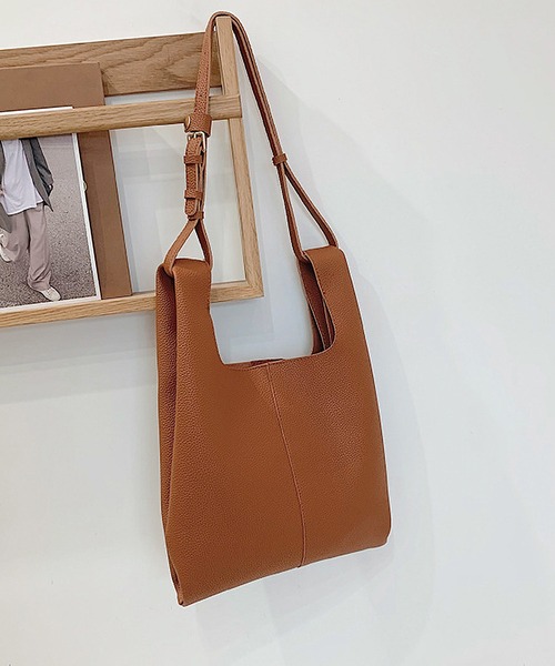 MAISON DE THERESE（メゾン ド テレーズ）の「切り替えショルダーバッグ（ショルダーバッグ・レディース・ベージュ/ブラック/ブラウン・FREE）」の3枚目の写真