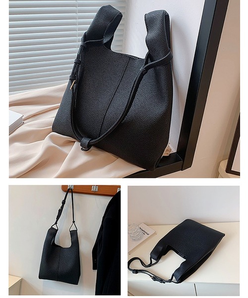 MAISON DE THERESE（メゾン ド テレーズ）の「切り替えショルダーバッグ（ショルダーバッグ・レディース・ベージュ/ブラック/ブラウン・FREE）」の9枚目の写真