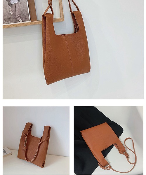 MAISON DE THERESE（メゾン ド テレーズ）の「切り替えショルダーバッグ（ショルダーバッグ・レディース・ベージュ/ブラック/ブラウン・FREE）」の10枚目の写真