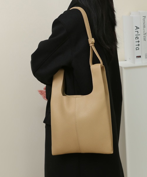 MAISON DE THERESE（メゾン ド テレーズ）の「切り替えショルダーバッグ（ショルダーバッグ・レディース・ベージュ/ブラック/ブラウン・FREE）」の6枚目の写真