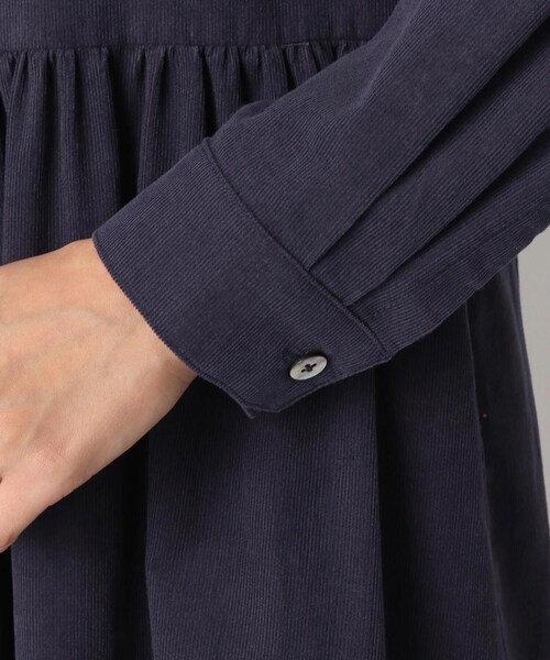 ローラアシュレイ 金ボタン ネイビー ベルベット ロングワンピース ローラアシュレイ 金ボタン ネイビー ベルベット ロングワンピース