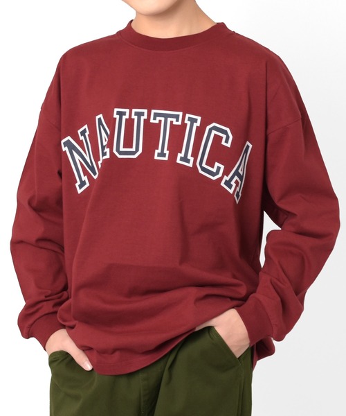 NAUTICA(ノーティカ)の「【NAUTICA】フロントロゴTシャツ(Tシャツ/カットソー・キッズ・ブルー/ホワイト/グリーン/エンジ/ネイビー・L/XL/M)」の1枚目の写真