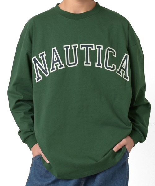 NAUTICA(ノーティカ)の「【NAUTICA】フロントロゴTシャツ(Tシャツ/カットソー・キッズ・ブルー/ホワイト/グリーン/エンジ/ネイビー・L/XL/M)」の3枚目の写真