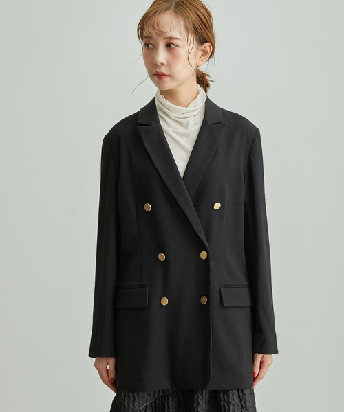 ROPE' PICNIC(ロペピクニック)の「【emur/エミュール】金ボタンジャケット(テーラードジャケット・レディース・ダークブラウン/ブラック・38)」の10枚目の写真