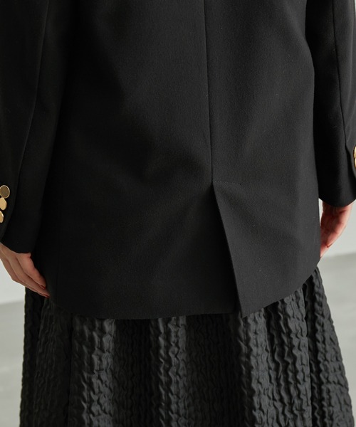 ROPE' PICNIC(ロペピクニック)の「【emur/エミュール】金ボタンジャケット(テーラードジャケット・レディース・ダークブラウン/ブラック・38)」の14枚目の写真