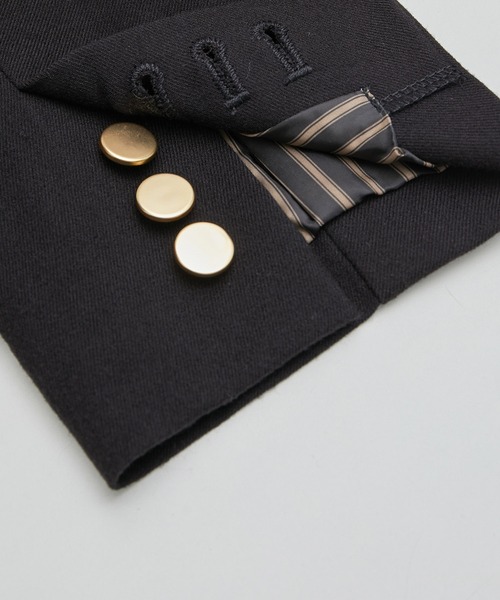 ROPE' PICNIC(ロペピクニック)の「【emur/エミュール】金ボタンジャケット(テーラードジャケット・レディース・ダークブラウン/ブラック・38)」の4枚目の写真