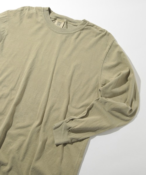 comfort colors(コンフォートカラーズ)の「【COMFORT COLORS】6.1オンスガーメントダイ長袖 無地Tシャツ ロンT ヴィンテージライク 染め加工 CC6014 MURS(Tシャツ/カットソー・メンズ・ワイン/カーキ/チャコールグレー/ターコイズブルー/ブルー/グリーン/レッド/ホワイト/マスタード・S/M/L/XL)」の3枚目の写真