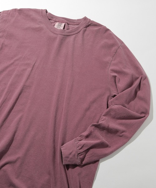 comfort colors(コンフォートカラーズ)の「【COMFORT COLORS】6.1オンスガーメントダイ長袖 無地Tシャツ ロンT ヴィンテージライク 染め加工 CC6014 MURS(Tシャツ/カットソー・メンズ・ワイン/カーキ/チャコールグレー/ターコイズブルー/ブルー/グリーン/レッド/ホワイト/マスタード・S/M/L/XL)」の9枚目の写真