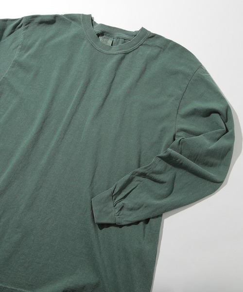 comfort colors(コンフォートカラーズ)の「【COMFORT COLORS】6.1オンスガーメントダイ長袖 無地Tシャツ ロンT ヴィンテージライク 染め加工 CC6014 MURS(Tシャツ/カットソー・メンズ・ワイン/カーキ/チャコールグレー/ターコイズブルー/ブルー/グリーン/レッド/ホワイト/マスタード・S/M/L/XL)」の4枚目の写真