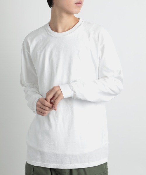 comfort colors(コンフォートカラーズ)の「【COMFORT COLORS】6.1オンスガーメントダイ長袖 無地Tシャツ ロンT ヴィンテージライク 染め加工 CC6014 MURS(Tシャツ/カットソー・メンズ・ワイン/カーキ/チャコールグレー/ターコイズブルー/ブルー/グリーン/レッド/ホワイト/マスタード・S/M/L/XL)」の11枚目の写真