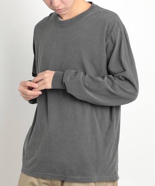 comfort colors(コンフォートカラーズ)の「【COMFORT COLORS】6.1オンスガーメントダイ長袖 無地Tシャツ ロンT ヴィンテージライク 染め加工 CC6014 MURS(Tシャツ/カットソー・メンズ・ワイン/カーキ/チャコールグレー/ターコイズブルー/ブルー/グリーン/レッド/ホワイト/マスタード・S/M/L/XL)」の14枚目の写真