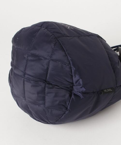 TAION（タイオン）の「【TAION/タイオン】2WAY ドローストリング ダウンバッグ/ダウン 巾着バッグ/ミニバッグ/エコバッグ（ショルダーバッグ・レディース・ベージュ/グレー/ネイビー/オフホワイト/ブラック・FREE）」の7枚目の写真