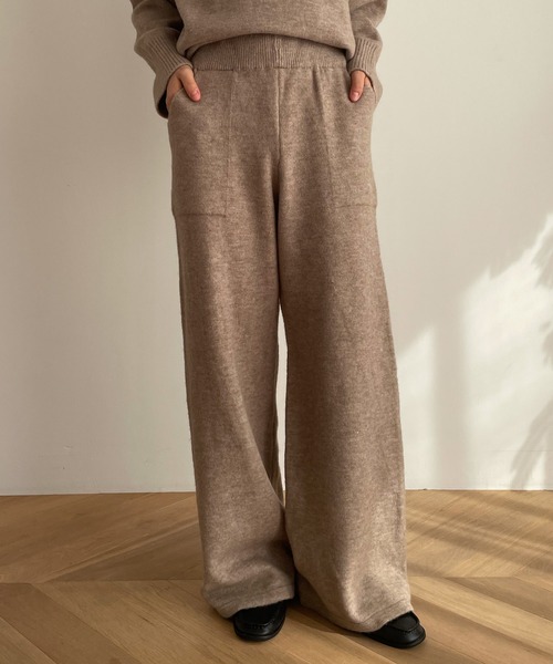 CANAL JEAN(キャナルジーン)の「El mar(エルマール) レイヤードニットセットアップ(セットアップ・レディース・ブラック/アイボリー/ダークベージュ・ONE SIZE)」の21枚目の写真