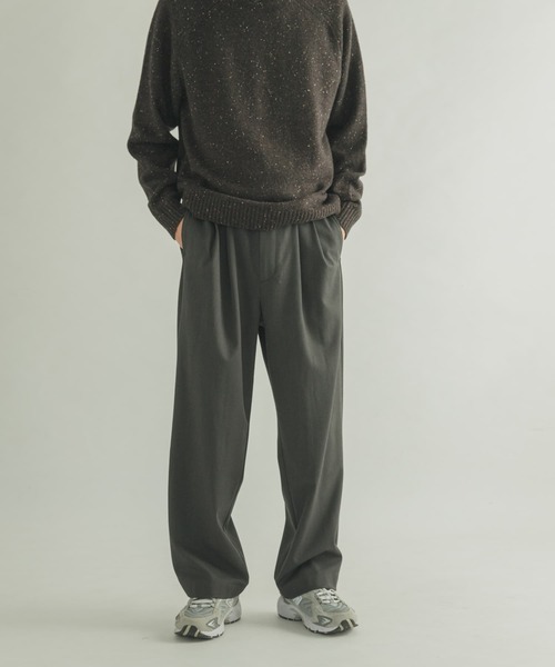 FORK&SPOON（フォークアンドスプーン）の「FORK&SPOON　TRタックパンツ（その他パンツ・メンズ・ネイビー/チャコールグレー・4/5）」の6枚目の写真