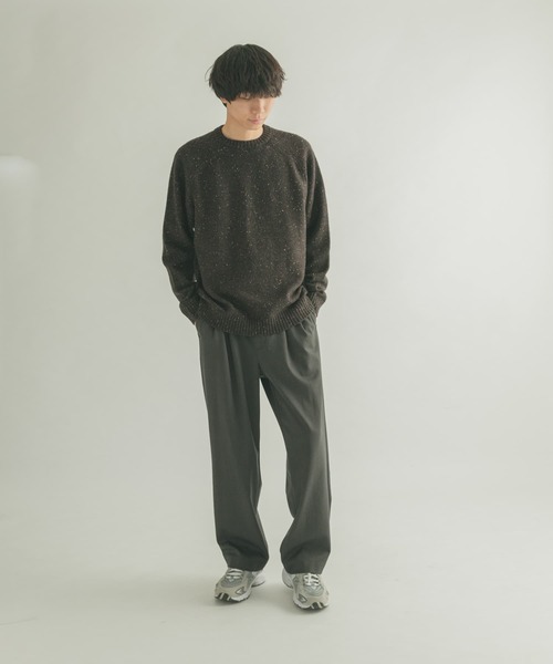 FORK&SPOON（フォークアンドスプーン）の「FORK&SPOON　TRタックパンツ（その他パンツ・メンズ・ネイビー/チャコールグレー・4/5）」の9枚目の写真